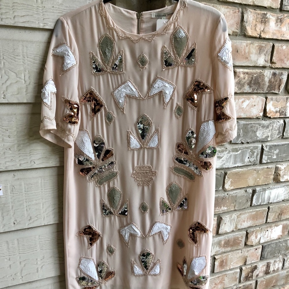 Sequin detail dress